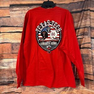 Gildan Men's Red 2XL Texas Tech Liberty Bowl Cotton Long Sleeve T-Shirt